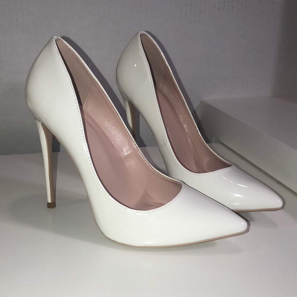 White pumps